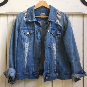 Furst Of a Kind Oversized Distressed Jacket
